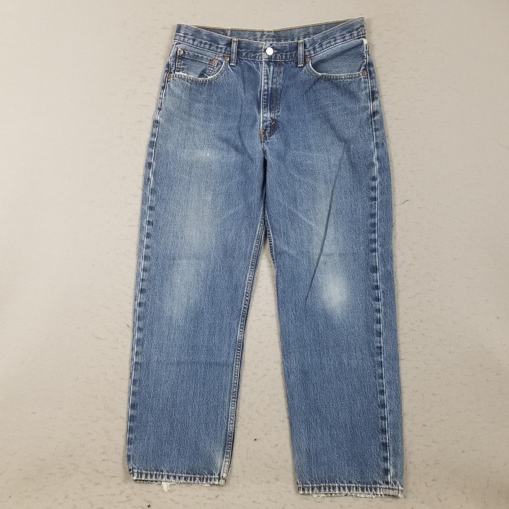 Levis 550 Relaxed Fit Jeans Mens 34x30 Blue Medium Wash Tapered Denim Pants
